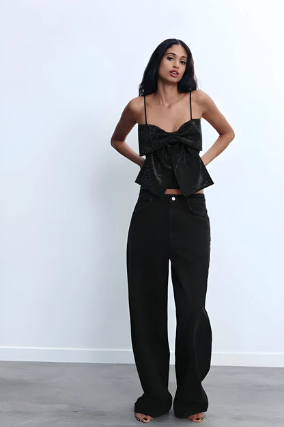 Livette - Sparkled Bow Top