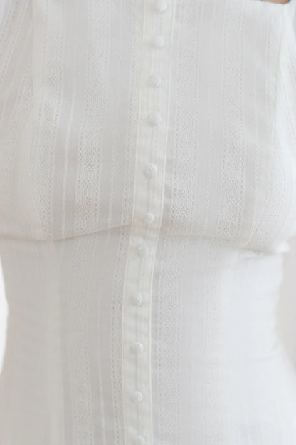 Dainty Style Mini Dress White