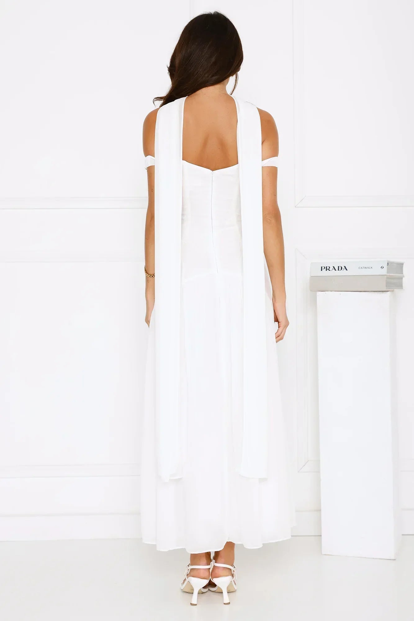 The Style Spotlight Off Shoulder Maxi Dress