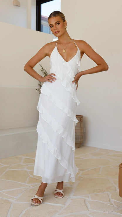 Sophia Maxi Dress - White