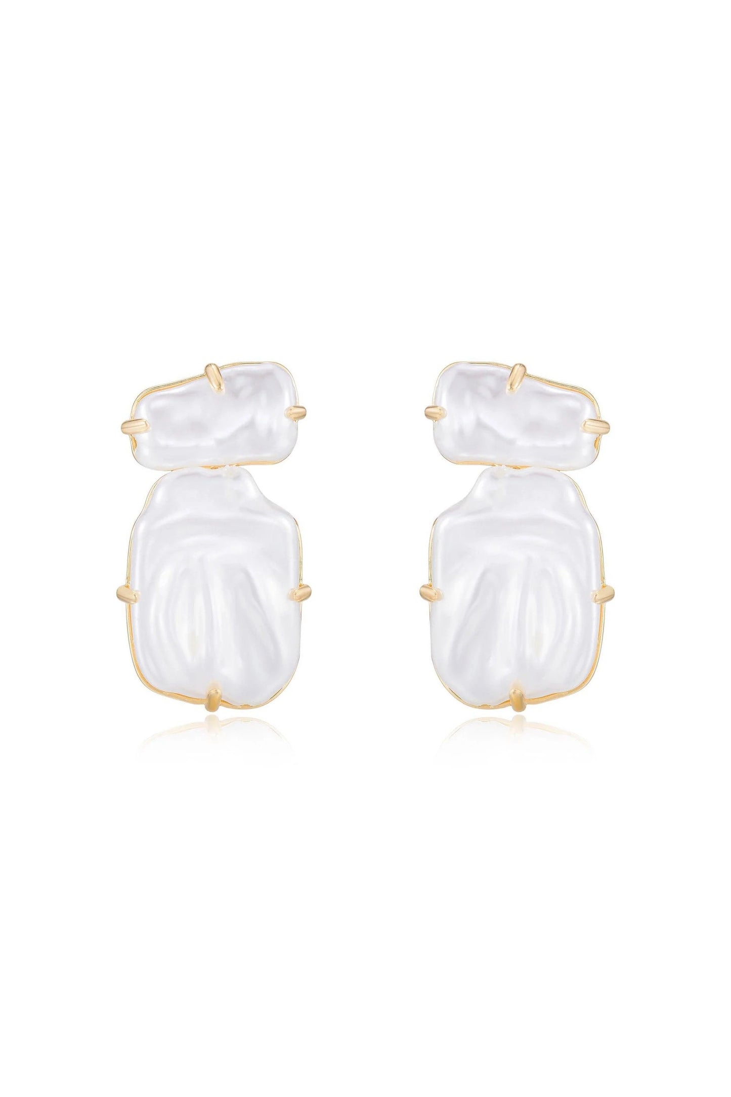 Double Pearl Earrings