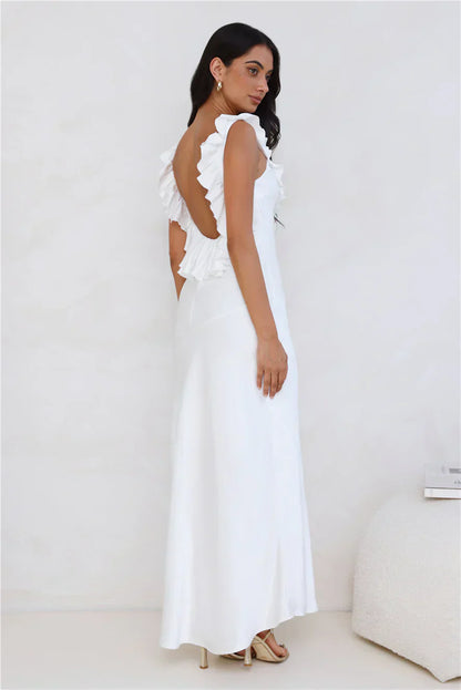 Chasing The Spark Satin Maxi Dress