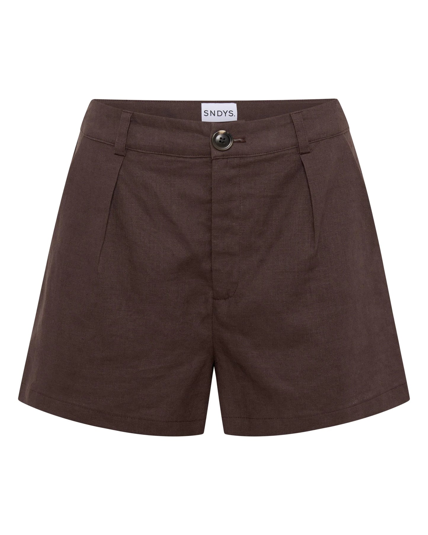 Hale Linen Short - Chocolate
