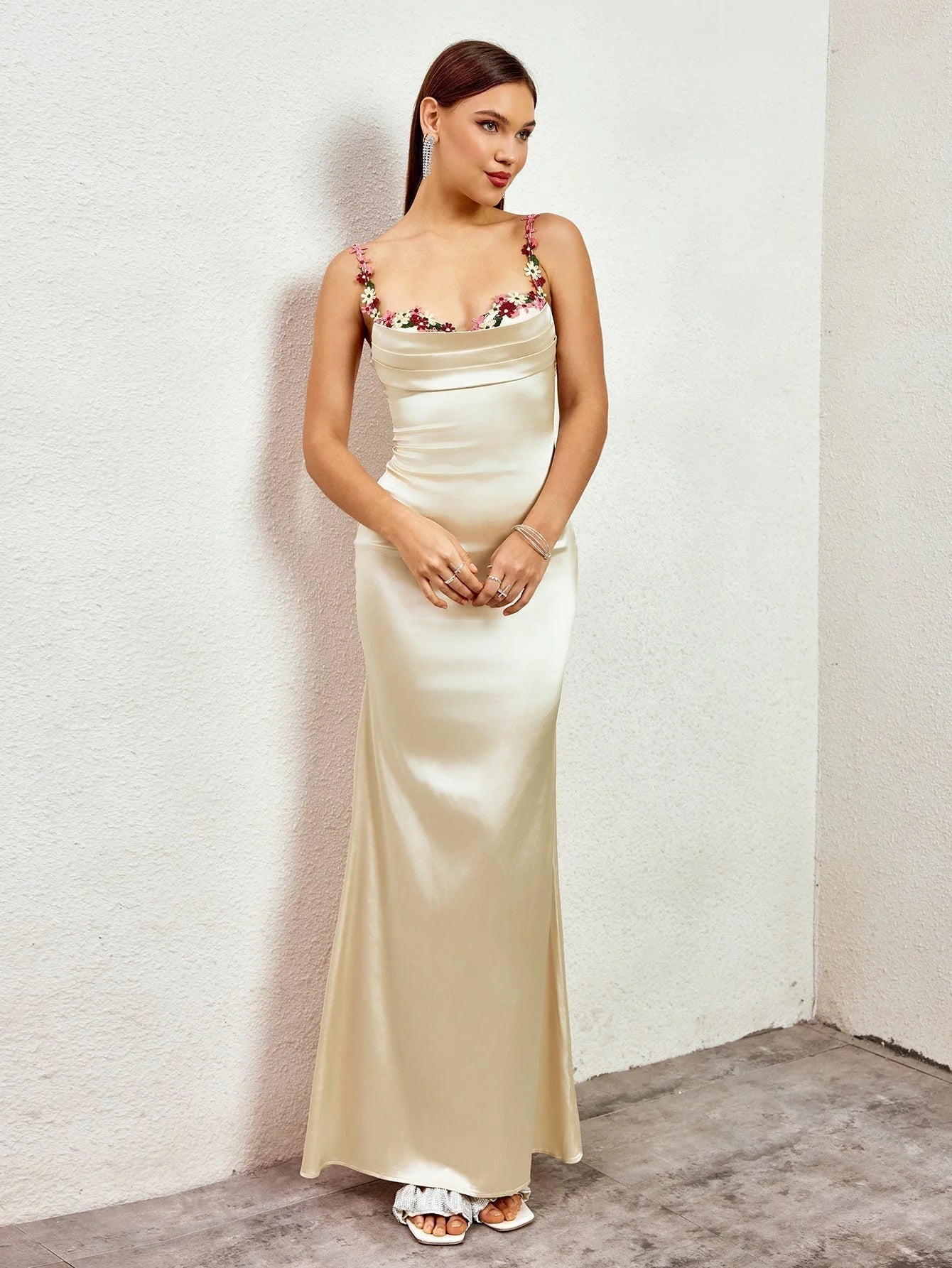 Livette - Satin Gown Maxi Dress