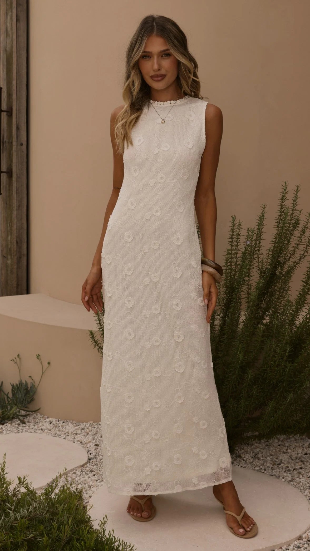Macie Maxi Dress - Cream